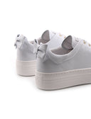 Sneaker platform da donna in vera pelle