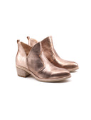 Tronchetto in pelle metallizzata donna