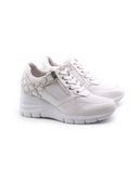 Sneaker con fondo in zeppa da donna