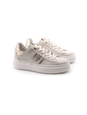 Sneaker da donna in pelle con glitter