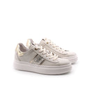 Sneaker da donna in pelle con glitter