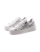 Sneaker donna in pelle laminata