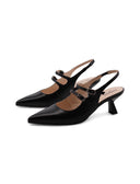 Décolleté slingback made in Italy donna