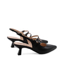 Décolleté slingback made in Italy donna