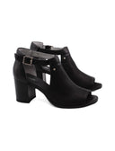 Sandalo open toe in vera pelle da donna
