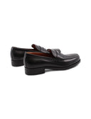 Mocassino elegante nero in pelle uomo