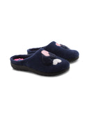 Ciabatta con cuori glitter donna