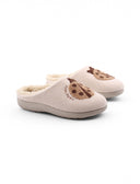 Pantofola calda con coccinella da donna