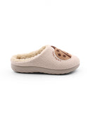 Pantofola calda con coccinella da donna