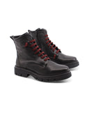 Anfibio nero con lacci elastici e zip