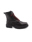 Anfibio nero con lacci elastici e zip