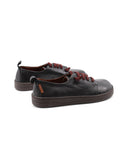 Scarpa in pelle con lacci elastici
