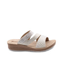 Ciabatta a fasce con strass da donna