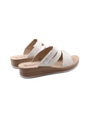 Ciabatta a fasce con strass da donna