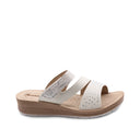 Ciabatta a fasce con strass da donna