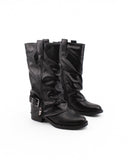 Biker con gambale slouchy da donna