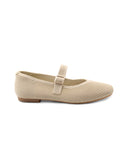 Ballerina mary jane in tessuto da donna