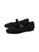 Ballerina mary jane in tessuto da donna