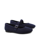 Ballerina mary jane in tessuto da donna