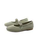 Ballerina mary jane in tessuto da donna