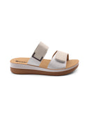 Ciabatta a doppia fascia con velcro