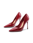 Décolleté in vernice con tacco a spillo