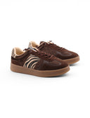 Sneaker animalier marrone da donna