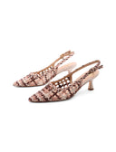 Décolleté slingback multicolor da donna