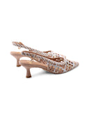 Décolleté slingback multicolor da donna