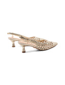 Décolleté slingback multicolor da donna