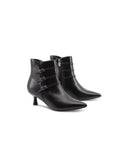 Stivaletto a punta con tacco kitten