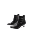 Stivaletto a punta con tacco kitten