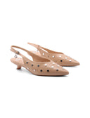 Décolleté slingback kitten heels donna