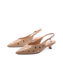 Décolleté slingback kitten heels donna