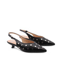 Décolleté slingback kitten heels donna