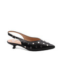 Décolleté slingback kitten heels donna