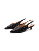 Décolleté slingback kitten heels donna