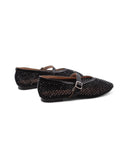 Ballerina mary jane con strass da donna