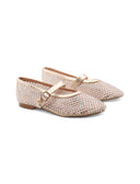 Ballerina mary jane con strass da donna