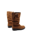 Stivale biker scamosciato da donna