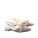 Ballerina slingback con morsetto bambù