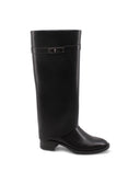 Stivale nero con gambale a tubo donna