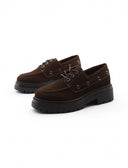 Scarpa da barca con suola chunky donna