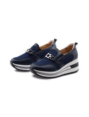 Sneaker zeppa slip on da donna