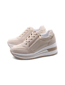 Sneaker con zeppa da donna