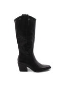 Stivale texano con zip da donna