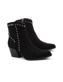 Stivaletto texano con borchie da donna