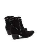 Stivaletto texano con borchie da donna
