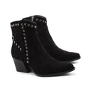 Stivaletto texano con borchie da donna