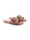 Hamia ciabatta in pelle con morsetto